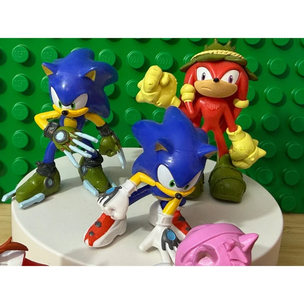 Sonic Prime Action Figure Lot 10pc Netflix Series Sonic Tails Knuckles Amy Rose